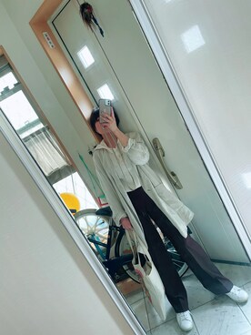 「Eddie Bauer（エディーバウアー）のアイテム」を使った、sawawaさん（レディース・157cm）の春コーディネート