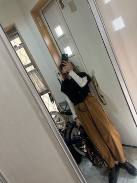 「coca（coca）（コカ）のアイテム」を使った、sawawaさん（レディース・157cm）の秋コーディネート