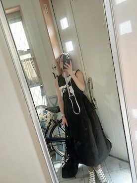 「アイテム（ストール/ショール）」を使った、sawawaさん（レディース・157cm）の夏コーディネート