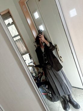 「アイテム（テーラードジャケット）」を使った、sawawaさん（レディース・157cm）の冬コーディネート