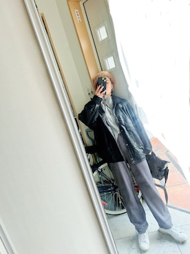 「SUGAR BISKET（シュガービスケット）のアイテム（パンツ）」を使った、sawawaさん（レディース・157cm）の冬コーディネート