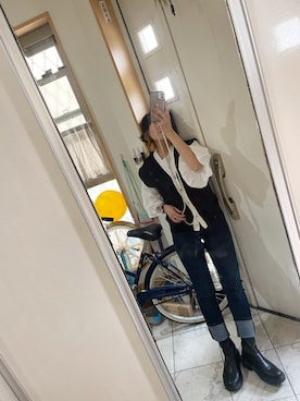 「Eddie Bauer（エディーバウアー）のアイテム」を使った、sawawaさん（レディース・157cm）の秋コーディネート