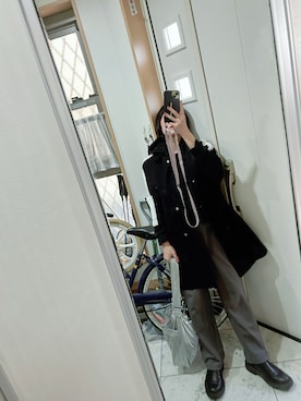 「HYDROGEN（ハイドロゲン）のアイテム」を使った、sawawaさん（レディース・157cm）の冬コーディネート