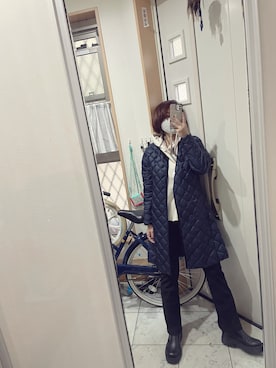 「DHOLIC（ディーホリック）のアイテム（パーカー）」を使った、sawawaさん（レディース・157cm）の秋コーディネート