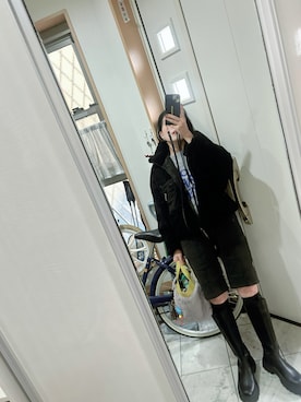 「Fabby fabby（ファビィーファビィー）のアイテム」を使った、sawawaさん（レディース・157cm）の冬コーディネート