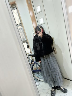 「&. NOSTALGIA（アンドドットノスタルジア）のアイテム」を使った、sawawaさん（レディース・157cm）の冬コーディネート