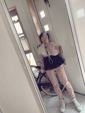 「春カラー」｜「アイテム（その他トップス）」を使った、sawawaさん（レディース・157cm）の春コーディネート