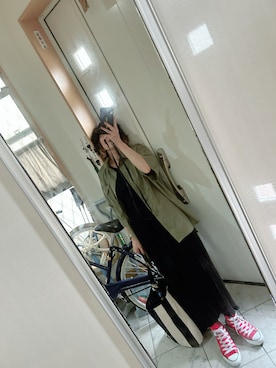「コンバース ハイカット」｜sawawaさん（レディース・157cm）の夏コーディネート