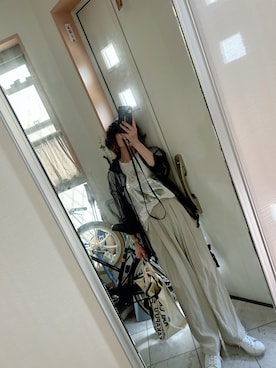 「niko and...（ニコアンド）のアイテム」を使った、sawawaさん（レディース・157cm）の夏コーディネート