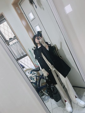 「HYDROGEN（ハイドロゲン）のアイテム」を使った、sawawaさん（レディース・157cm）の冬コーディネート