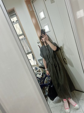 「アイテム（ワンピース/ドレス）」を使った、sawawaさん（レディース・157cm）の夏コーディネート