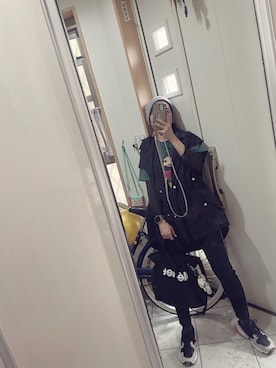 「Eddie Bauer（エディーバウアー）のアイテム」を使った、sawawaさん（レディース・157cm）の秋コーディネート