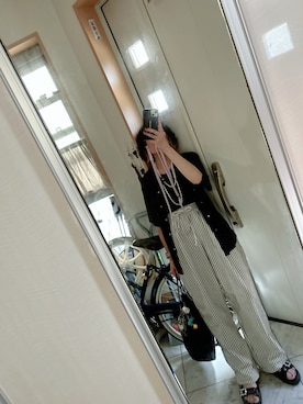 「Ball&Chain（ボールアンドチェーン）のアイテム」を使った、sawawaさん（レディース・157cm）の夏コーディネート