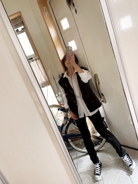 「Eddie Bauer（エディーバウアー）のアイテム（パンツ）」を使った、sawawaさん（レディース・157cm）の秋コーディネート