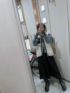 「Eddie Bauer（エディーバウアー）のアイテム（その他アウター）」を使った、sawawaさん（レディース・157cm）の秋コーディネート