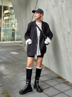 「FREE'S MART（フリーズマート）のアイテム」を使った、MIRAIさん（レディース・162cm）の春コーディネート