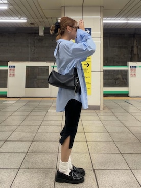 「HANNE（アン）のアイテム」を使った、MIRAIさん（レディース・162cm）の秋コーディネート