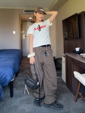 「JACKROSE（ジャックローズ）のアイテム」を使った、MIRAIさん（レディース・162cm）の春コーディネート