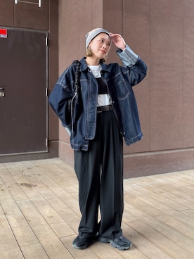 「BONLECILL（ボンルシール）のアイテム」を使った、MIRAIさん（レディース・162cm）の春コーディネート