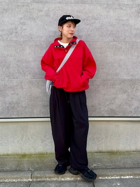 「pocket（ポケット）のアイテム」を使った、MIRAIさん（レディース・162cm）の秋コーディネート