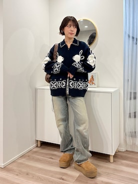 「アイテム（アクセサリー）」を使った、MIRAIさん（レディース・163cm・30代）の秋コーディネート