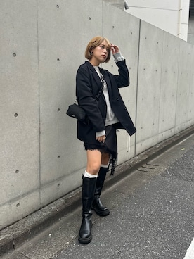 「アイテム（テーラードジャケット）」を使った、MIRAIさん（レディース・163cm・30代）の秋コーディネート