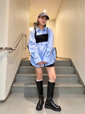 「DISCOAT（ディスコート）のアイテム」を使った、MIRAIさん（レディース・162cm）の春コーディネート