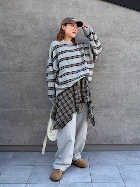 「pocket（ポケット）のアイテム」を使った、MIRAIさん（レディース・162cm）の秋コーディネート