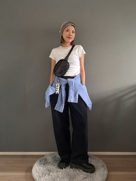 「Casselini（キャセリーニ）のアイテム」を使った、MIRAIさん（レディース・162cm）の夏コーディネート