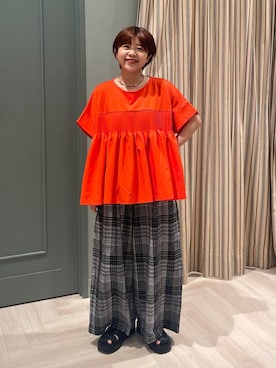 「studio CLIP（スタディオクリップ）のアイテム」を使った、しーさんさん（レディース・147cm）の夏コーディネート