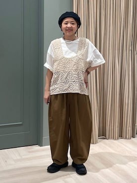 「テーパードパンツ」｜しーさんさん（レディース・147cm）の春コーディネート