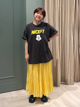 「studio CLIP（スタディオクリップ）のアイテム」を使った、しーさんさん（レディース・147cm）の夏コーディネート