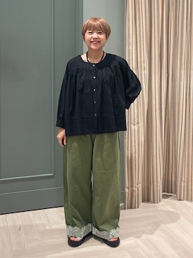 「studio CLIP（スタディオクリップ）のアイテム」を使った、しーさんさん（レディース・147cm）の夏コーディネート