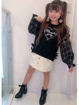 「algy秋コーデ」｜♡YUA♡さん（キッズ・120cm）の秋コーディネート