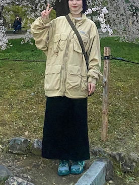 「メンズライクコーデ」｜「アイテム（ブルゾン）」を使った、ミさん（レディース・150cm）の春コーディネート
