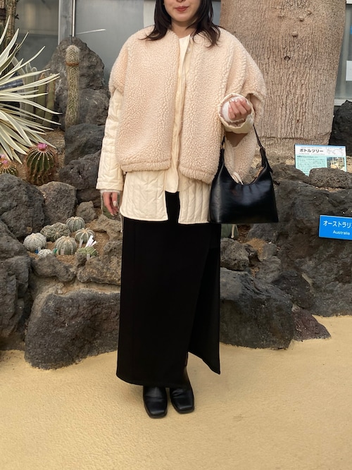 CLANE クラネ ボアベストレイヤードダウンコート 1706971216_500.jpg