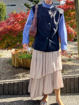 「MK MICHEL KLEIN（エムケーミッシェルクラン）のアイテム」を使った、housou_shitsu さん（レディース・159cm）の秋コーディネート