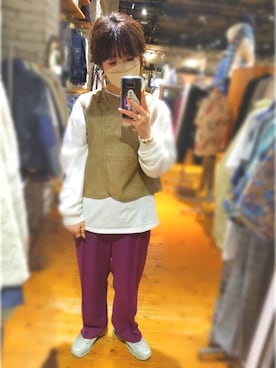 「NUNC（ヌンク）のアイテム」を使った、Chi。さん（レディース・161cm）の秋コーディネート