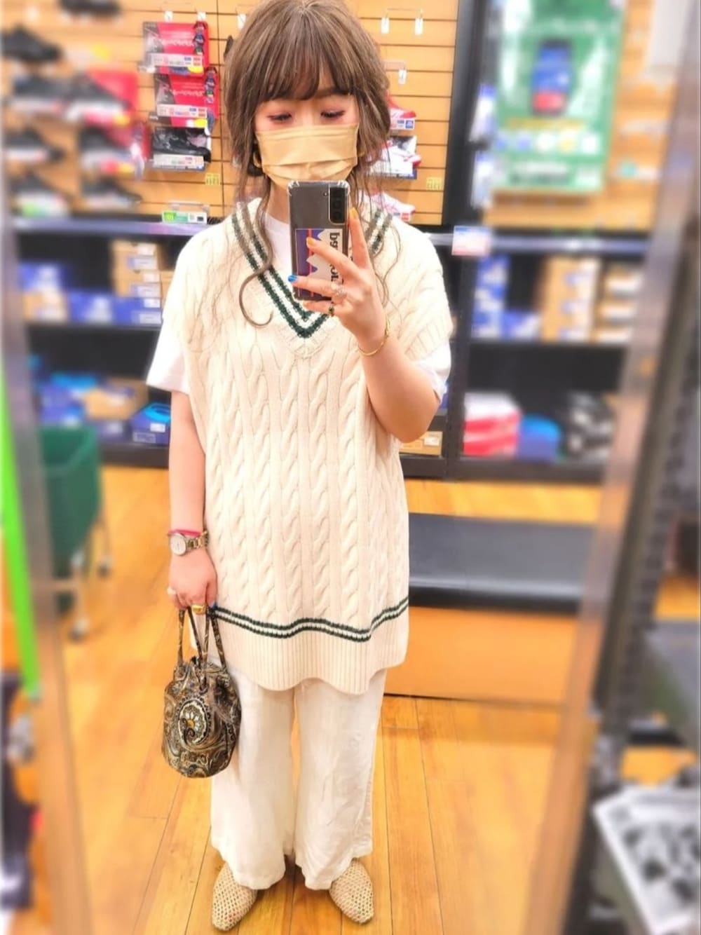ADAM ET ROPE'（アダムエロペ）の「【WEB限定】レザーライクメッシュ