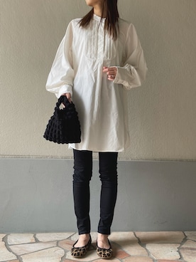 「SLOBE IENA（スローブイエナ）のアイテム（バレエシューズ）」を使った、meeg☻さん（レディース・159cm）の秋コーディネート