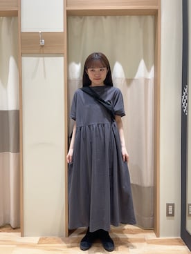 「Samansa Mos2（サマンサ モスモス）のアイテム（オールインワン・サロペット）」を使った、shioneさん（レディース・158cm）の春コーディネート