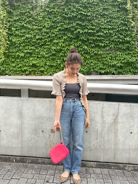 「MARC JACOBS（マークジェイコブス）のアイテム（バッグ）」を使った、Y さん（レディース・153cm・20代）の夏コーディネート