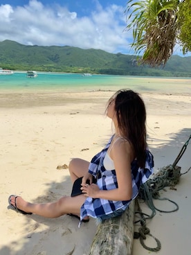 「Carhartt（カーハート）のカーハート ストラップバックキャップ ODESSA  CHARHARTT（キャップ）」を使った、Y さん（レディース・152cm）の夏コーディネート