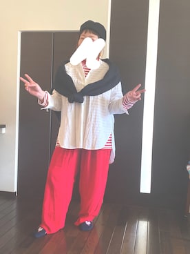 「eiπe （イーペ）のアイテム（トップス）」を使った、おぶーこ。さん（レディース・152cm）の春コーディネート