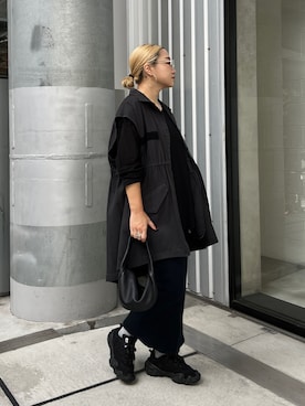「Acne Studios（アクネストゥディオズ）のアイテム（シューズ）」を使った、yuiさん（レディース・158cm）の秋コーディネート