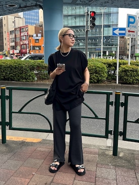 「LAROUTE（ラルート）のアイテム」を使った、yuiさん（レディース・158cm）の夏コーディネート