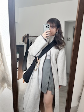 「DISCOAT（ディスコート）のアイテム（その他アウター）」を使った、Sheeta ❁さん（レディース・155cm）の冬コーディネート