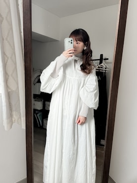 「Libra Cue（リブラ キュー）のアイテム（ワンピース/ドレス）」を使った、Sheeta ❁さん（レディース・155cm）の春コーディネート