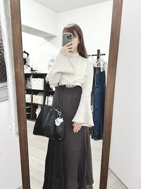「Legato Largo（レガートラルゴ）のアイテム」を使った、Sheeta ❁さん（レディース・155cm）の冬コーディネート