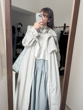 「DISCOAT（ディスコート）のアイテム（その他アウター）」を使った、Sheeta ❁さん（レディース・155cm）の春コーディネート